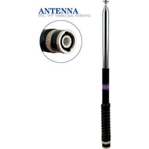 BNC Gain Telescopic Antenna for ICOM V8 V80 IC-U82 Motorola Kenwood TK100 Two Way Radio Walkie Talkie VHF 136-174MHz FP10120