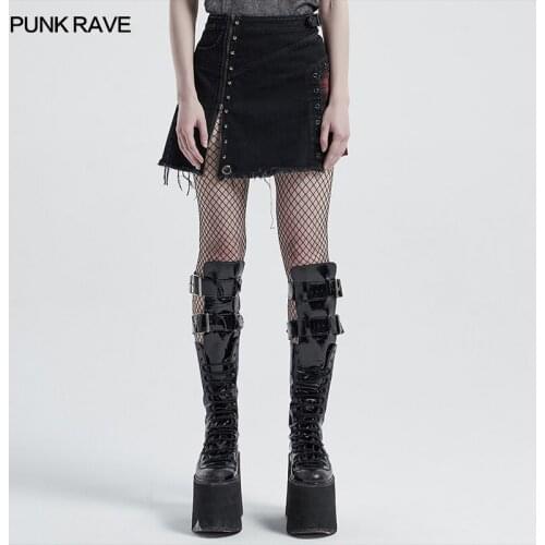 Punk rough short skirt Punk Rave WQ-493BQF