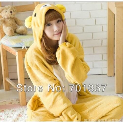 Mens Ladies Yellow Adult Animal Onesies Onsie Pyjamas Pajamas 329 S/M/L/XL/XL