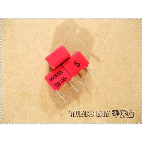 10PCS/50PCS WIMA FKP2 100pF 100V 100v100pf 5% Foil Film Capacitor 0.1nF 101