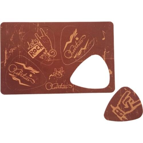 10pcs PVC guitar pick card sheet 0.71mm with full color printing