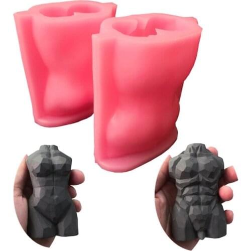 3D Human Body Candle Epoxy Resin Mold Aromatherapy Plaster Soap Casting Silicone Mould DIY Crafts Ornaments Making Tools