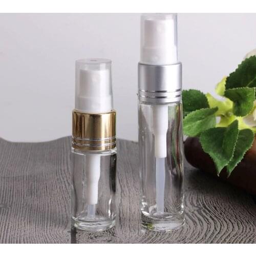 5ml 10ml Small Refillable Perfume Bottle Transparent Glass Fragrance atomizer Mist spray Liquid Container F20172260