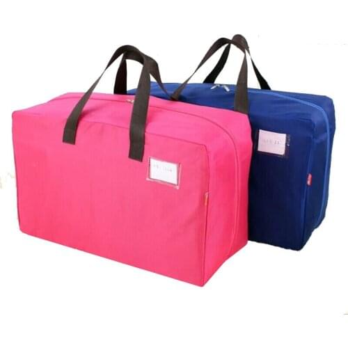 5 Sizes Large Capacity Luggage Bags Oxford Cloth Storage Bags Wardrobe Clothes Organizer With Handle Washable Finishing Bags 1pc