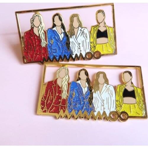 KPOP Mamamoo Moobong Album Brooch Pins Enamel Metal Badges Lapel Pin Brooches Jackets Fashion Jewelry Accessories