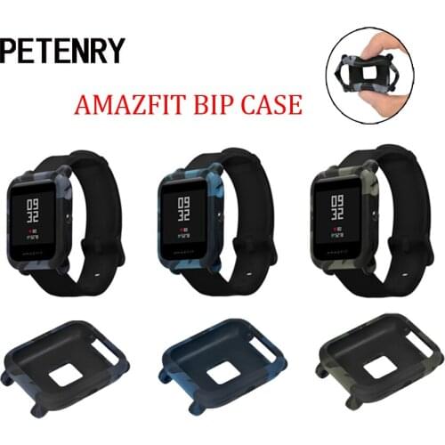 For Amazfit Bip Case Soft Silicone Protective Cover Shell Frame Protector for Xiaomi Huami Amazfit Bip Youth Watch Accessories