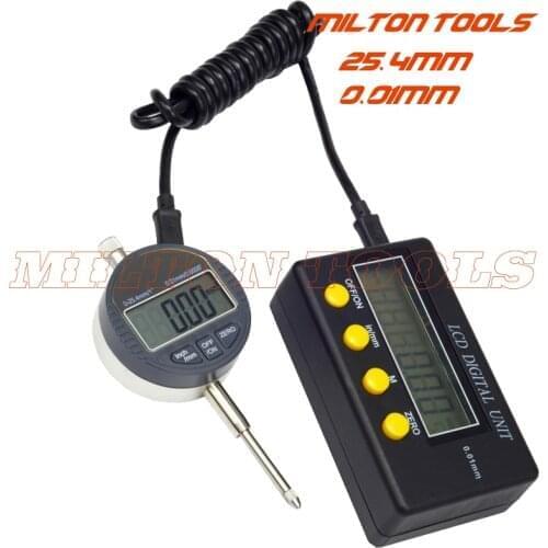 0-25.4mm Digital Indicator With LCD Display Unit 0.01mm Digital Display Unit & Indicator