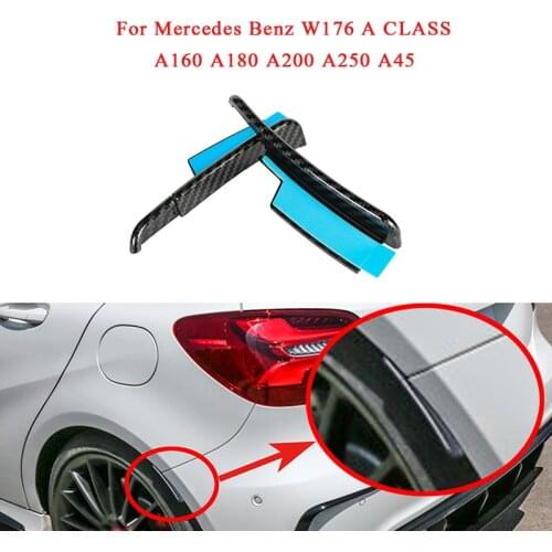 For Mercedes W176 A160 A180 A200 A250 A45 AMG 2013-2019 Rear Bumper Cover Trim Fender Flare Mud Flaps Extension Wheel Eyebrow