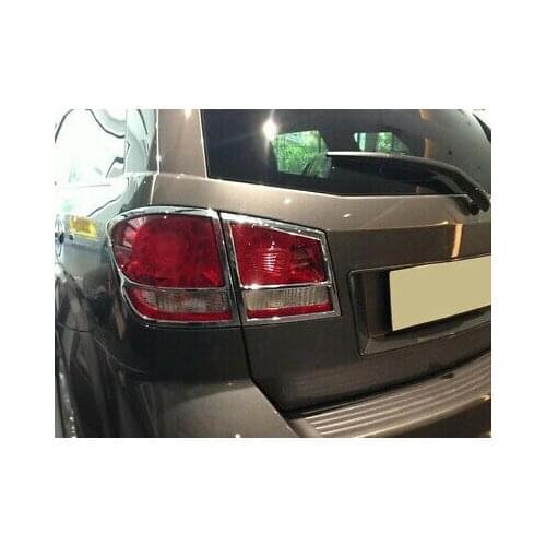 Chrome Rear Tail Light Lamp Cover 4pcs For Dodge Journey / Fiat Freemont 09 - 19