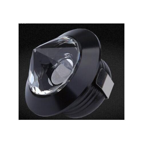 Crystal Silver LED Mini Downlights 110V-220V 1W 38mm Cut Hole Size Spot Ceiling Recessed Cabinet Lamp Lighting Fixture