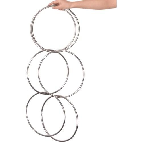Chinese Linking Rings 6 Set (Magnetic Lock,Diamter 30cm) Magic Tricks Stage Magia Illusion Gimmick Props Accessary Ring Magica