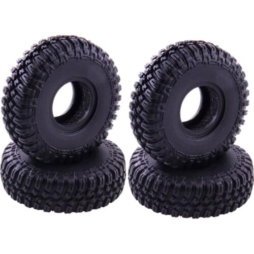 Set of 4 55mm RC Wheel Tires for Axial SCX24 90081 Off Road Trucks Replacement Parts