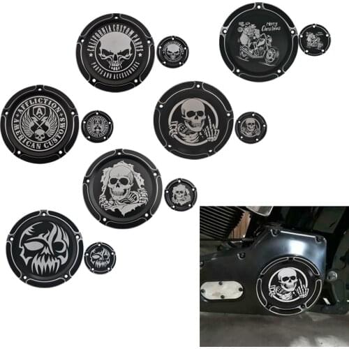 Motorcycle Derby Timer Engine Clutch Cover Fit For Harley Touring Road King Dyna Fat Bob Softail Electra Glide Protector Guard