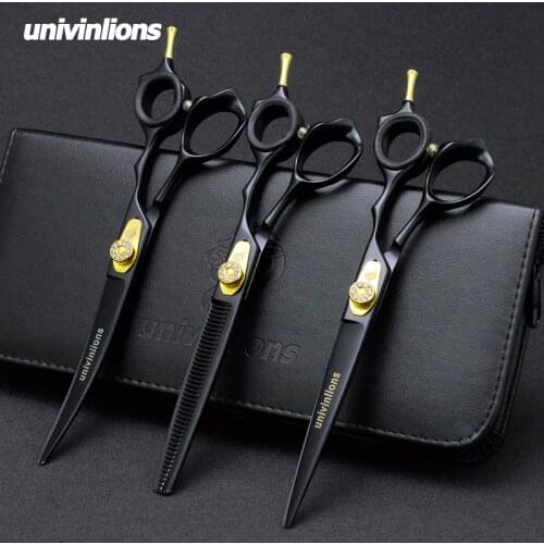 7" Pet Dog Gromming Scissors Kit Pet Cutting Scissors for Dog Animails Cat Straight & Thinning & Curved Scissors Stainless Steel