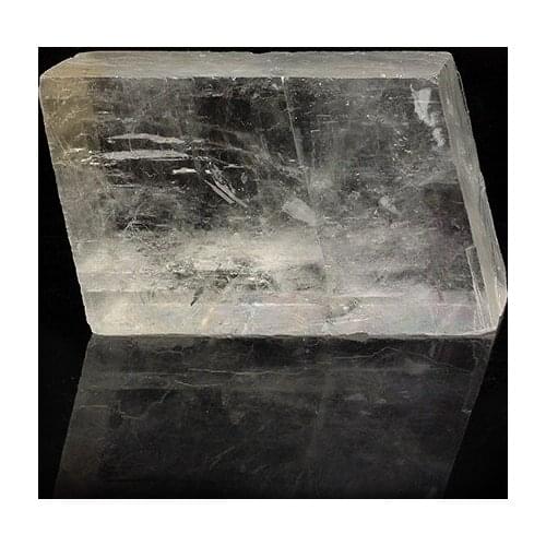 Natural chunks of Iceland spar mine stone ornaments Collectibles standard teaching specimen ornamental carving small material db