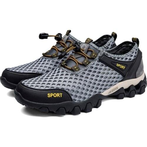 Non-slip Shoes Outdoor Breathable Waterproof Man Hiking Shoes Lightweight Trekking Sneakers Quick Dry Upstream Beach Water Shoes