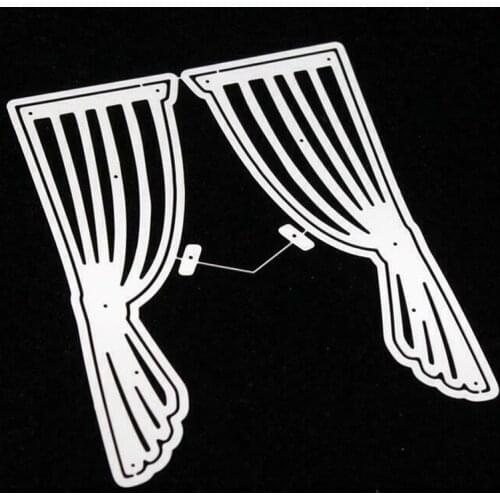Window Curtain Metal Cutting Dies Stencil Scrapbooking Photo Album Card Paper Embossing Craft DIY