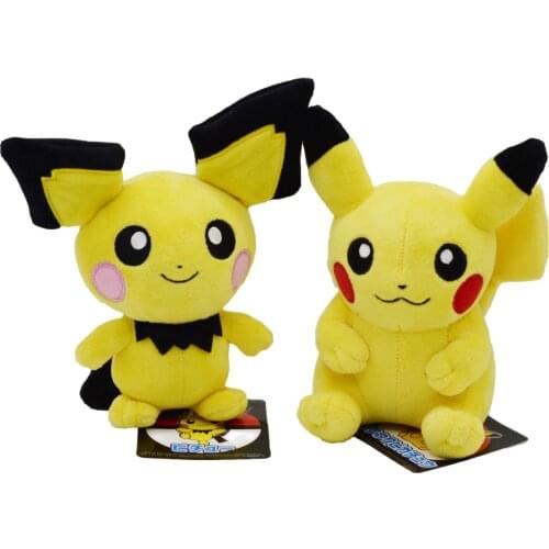 Wholesale 10pcs New 18cm Pikachu Plush Toy Cute Pokemon Stuffed Dolls Anime Toys Gifts for Children
