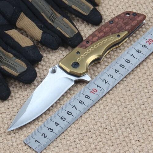 Brave Fighter DA77 5Cr15Mov Tactical Folding Knife Utility Hunting Knife Fighting Steel Outdoor Survival Tools