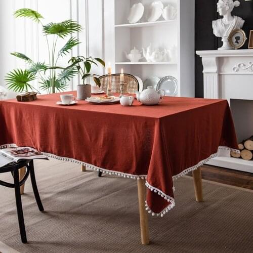 FSISLOVER Retro Tablecloth Cotton and Linen INS Rectangle Table Cloth for Table Obrus Tafelkleed mantel de mesa