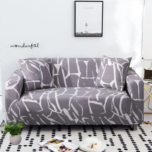 S-emiga printed sofa covers for living room elastic stretch slipcover sectional corner sofa covers 1/2/3/4-seater