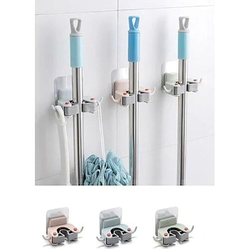 Mop Broom Brush And Mop Hanger Handle Holder Kitchen Bathroom Hanger