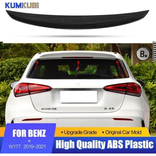For Mercedes Benz A Class W177 Spoiler A180 A160 A200 A220 A250 A45 A35 Hatchback 2019 2020 2021 Rear Trunk Spoiler ABS Car Wing