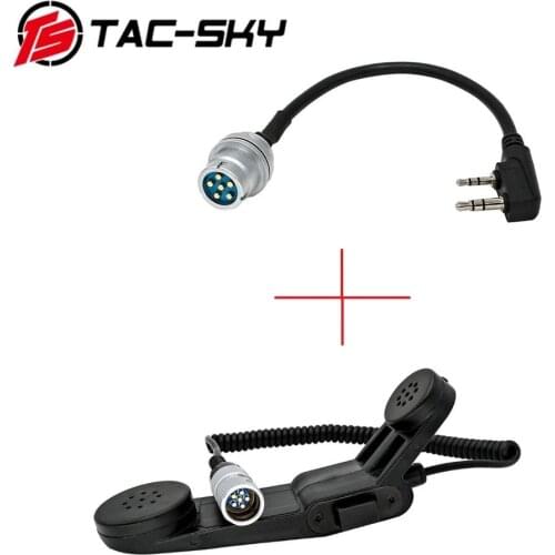 TAC-SKY tactical PRC /AN 148 152 152A walkie-talkie virtual model dummy case 6-pin PTT PRC PTT H250 PTT and tactical PRC U283