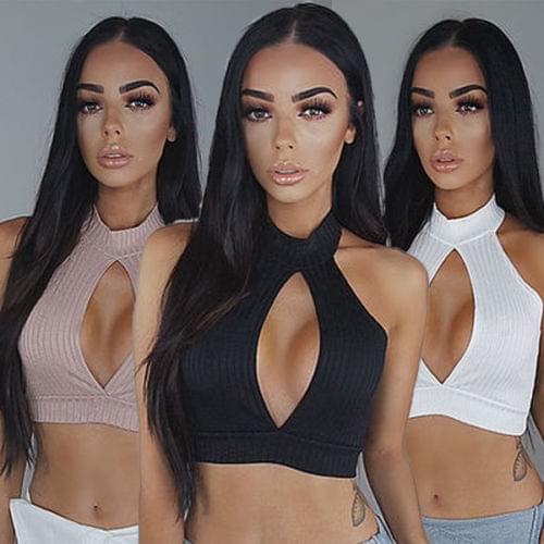 Sexy Fashion Women Tank Tops Bustier Bra Short Solid Vest Crop Top Bralette Summer Clubwear roupas feminina Plus Size XL