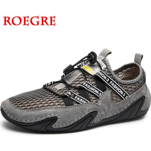 Summer Men Casual Shoes Fashion Comfortable Mens Shoes High Quality Mesh Men Driving Shoes Handmade Outdoor Flat Shoes Size 45