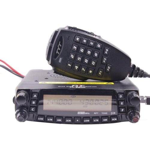TYT TH-9800 Plus Quad Band Car Radio Station+Antenna/Cable 50W VHF UHF Mobile Walkie Talkie With Antenna Cable Mic