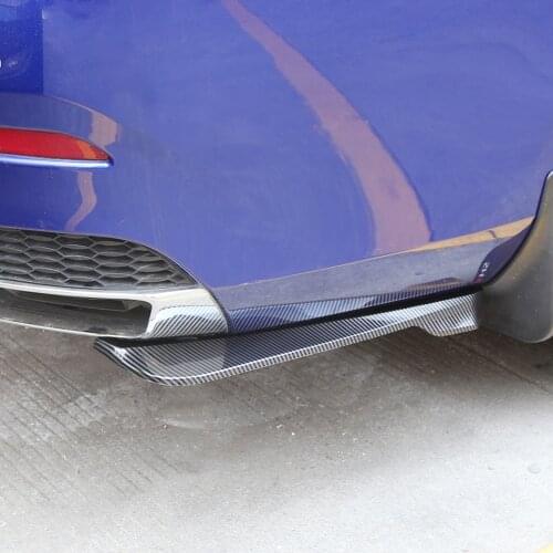 Universal Car Side Fender Fins Body Lip Spoiler Chin Skirt Protector Rear Bumper Lip Splitter For Volkswagen/VW Toyota Peugeot
