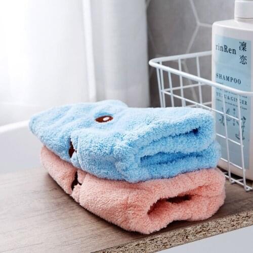 Thickened cartoon cub thickened hair cap super absorbent quick drying towel bath cap Korean hair towel