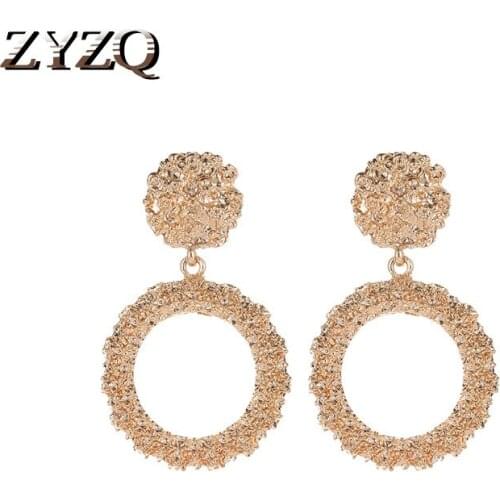 ZYZQ New Trendy Earrings For Women Classic Luxury Party Accessories Elegant Engagement Wedding Accessories Wholesale Lots&Bulk