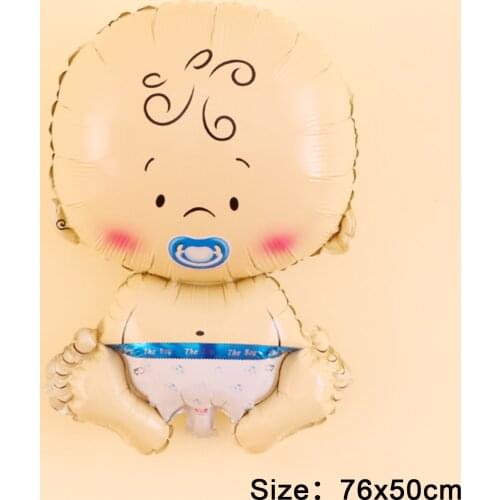 2pcs Baby birthday balloons Gender Reveal Girl or Boy Balloon baby shower Party Foil Balloons Birthday Party Decor