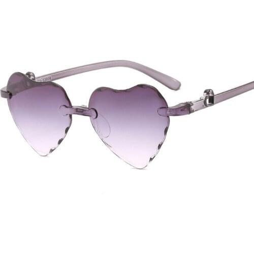 2020 Retro Sunglasses Women Brand Designer Rimless Gradient Sun Glasses Shades Cutting Lens Frameless Eyeglasses for Driver