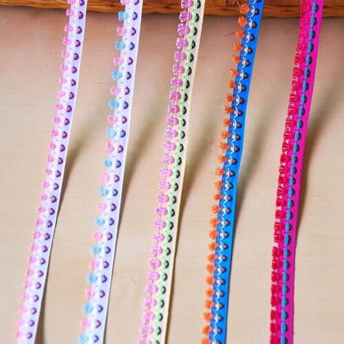 22Yards Lovely 15mm Width Lace Trim Ribbon Fabric Embroidered Applique Sewing Craft Wedding Dress Clothes Free Shipping