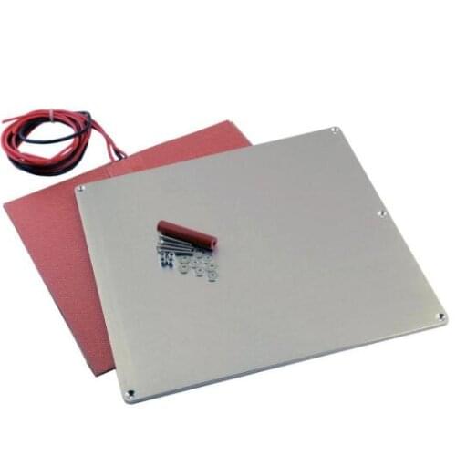 Reprap 3D Printer Aluminum Heated Bed Build Plate 12V/24V Heater Full Thermistor Kit for Prusa i2 or other RepRap Upgrade