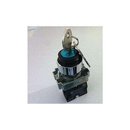 4pcs BG21 XB2-BG21 2 Position N/O Locked Maintained Key Operated Selector Switch