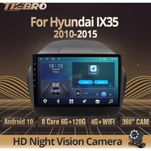 2DIN Android 10.0 Car Radio For Hyundai IX35 2010-2015 GPS Navigation Car Multimedia Player Stereo Receiver DSP Car Video IGO