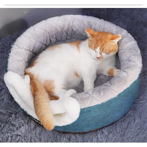 Cat kennel winter warm dog kennel fully enclosed cat house four seasons general purpose house villa