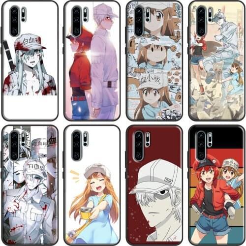 Cells at Work Case For Huawei P Smart 2019 Z Nova 5T P40 P20 P30 Pro Mate 20 Lite Honor 10i 8X 9X Cover