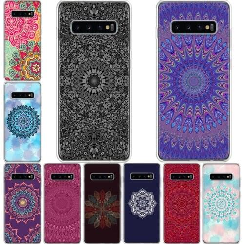 Mandala Flower Phone Case For Samsung Galaxy A71 A70 A51 A50 A41 A40 A30 A21 A10 A01 A90 A20S A20E A10S M30S A6 A7 A8 A9Plus Cov