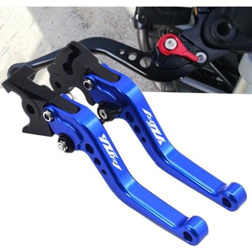 Motorcycle Accessories CNC Aluminum Adjustable Short Brake Clutch Levers With LOGO For Yamaha YZF-R1 YZF R1 YzfR1 2009-2014