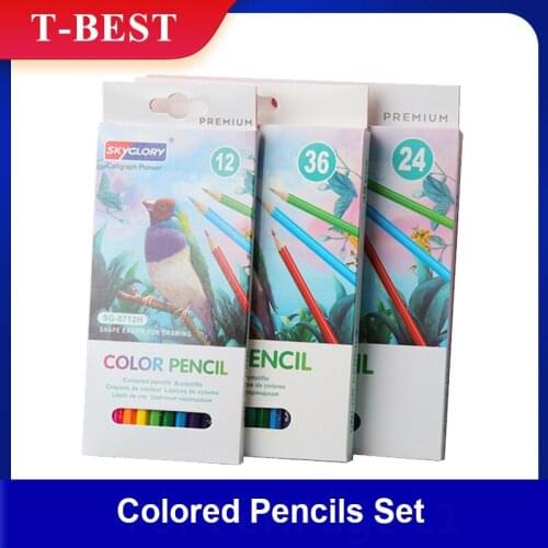 12/24/36Colors Colored Pencils Set Art Supplies For Drawing,Sketching Coloring Pensils For Adults Students Beginners And Artists