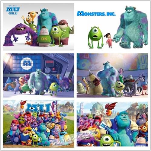 Disney 5d Diamond Painting Full Square/Round Monsters University Cross Stitch Diamond Mosaic Embroidery Rhinestones Art Decor