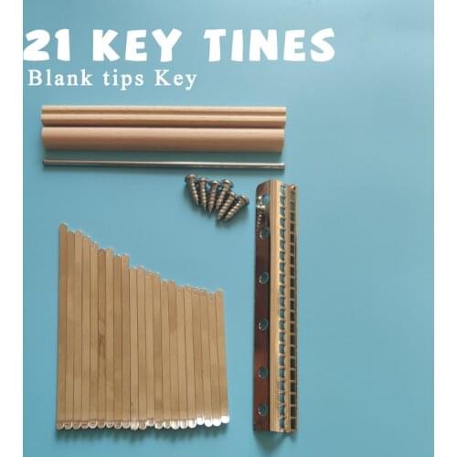 ❤️DIY Kalimba 21key Tines Tip Blank Tip arc Thumb Piano keys Homemade Instrument Accessories High Quality String Sheet