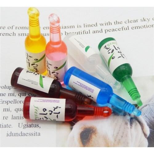 Julie Wang 20pcs Resin Bottle Charms Cute Wine Drink Bottle Pendant Mix Color For Earrings Jewelry Making Accessory