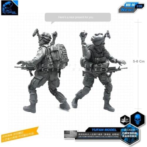 Yufan Model 1/35 Figure Modern Us Army Resin Soldier Model Kit Bee-14