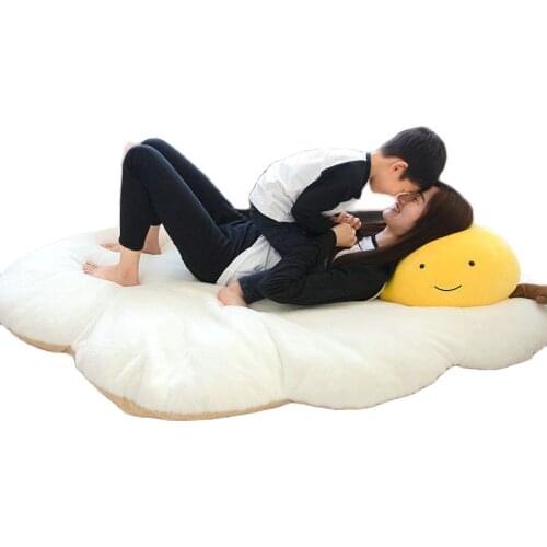 Giant yolk Egg Floor Sofa Mat 1,7M Big Poached egg Bbay floor Game Mat Lazy Sofa Japan Floor Bed sofa
